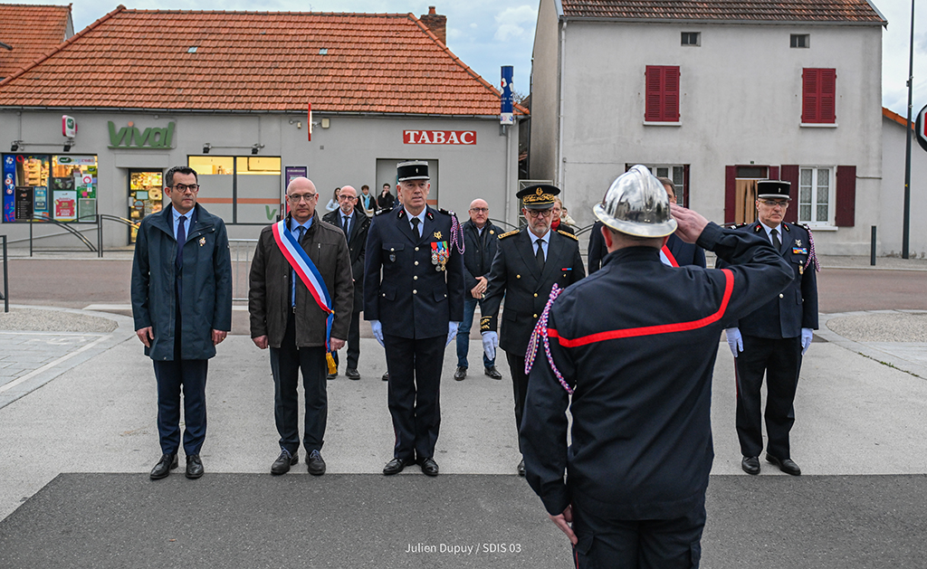 Rollat Passation de commandement du CS Saint-Rémy-en-Rollat - SDIS 03